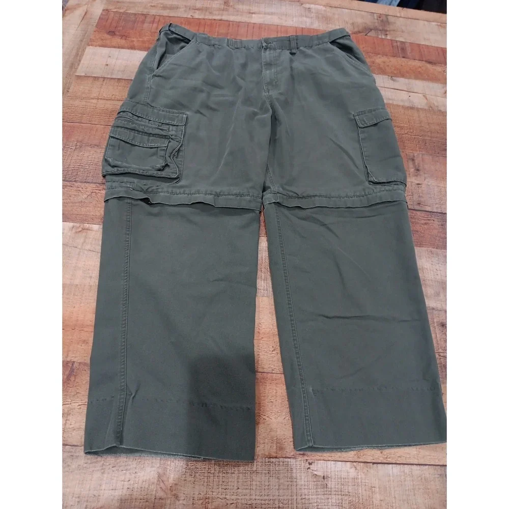 Boy Scout Of America Pants Mens Relaxed 42 Green Zip Off Outdoors Hiking 2540